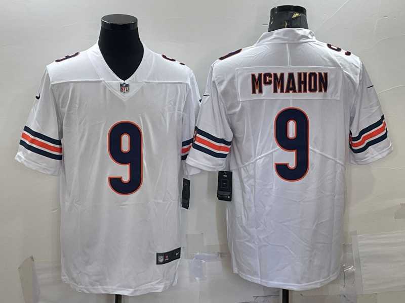 Men%27s Chicago Bears #9 Jim McMahon White 2022 Vapor Untouchable Stitched NFL Nike Limited Jersey->new england patriots->NFL Jersey